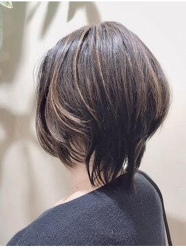ヘアー カフェ コトノハ(hair cafe kotonoha) 【コトノハ】20代30代40代絶壁解消ショート2極細ハイライト