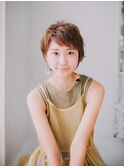 ボブ/グレージュ/大人女性/レイヤー/ショート[曙橋]