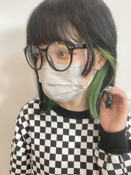 スプリング ウシワカマル(SPRING@ushiwakamaru) チラ見せ◎お洒落インナーカラー