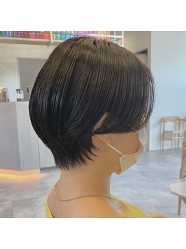 イミ(imi) 大人ショート/グレージュカラー/似合わせカット/髪質改善[登戸]