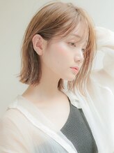 ロンドシエル 横浜(Lond ciel) 顔周り韓国ボブ前髪×ショコラアッシュ【横浜】