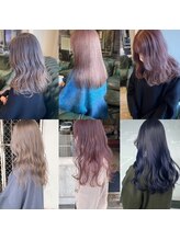 ケアブリーチを使用し、ダメージレスにハイトーンカラーへ