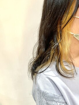 インスヘアー 明石(INCE HAIR) ☆インナーカラーペールイエロー