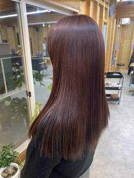 アフターニュース 新潟(afternews) チョコレートピンクブラン/艶髪/ブリーチなし/新潟