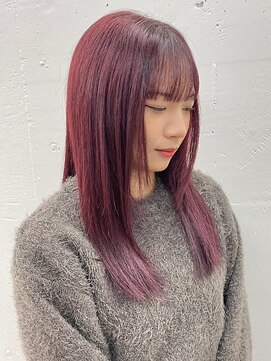 ジルスタジオ(JILL STUDIO) JILL STUDIO デザインカット/ピンクレッド