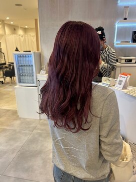 プラスリブ(Plus Lib) ピンクパープル×ゆるふわウェーブ×オージュアトリートメント