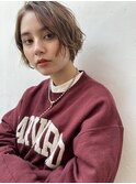 ショートボブ無造作パーマ♪