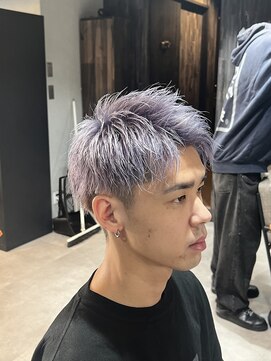 スウェル 柏店(Swell) パープルシルバー [柏/メンズサロン/ハイトーンカラー]