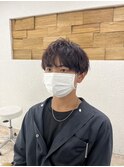 レッドブラウンニュアンスパーママッシュショートケアパーマ所沢