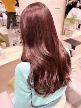 ステア ケース(stair case) 韓国ピンクブラウンカラーレイヤーカットトリートメント