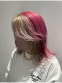 インナーカラーｘイヤリングカラーｘフェイスフレーミング