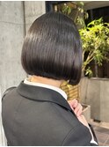 【上田】地毛風ストレートパーマ切りっぱなしボブ