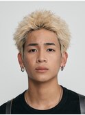 渋谷スパイキーショートアップバンクフェザーショートパーマ
