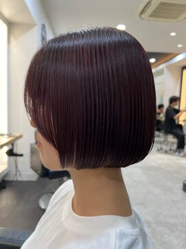ナインオクロック 津志田店(9o'clock) 暖色カラー×丸みボブ