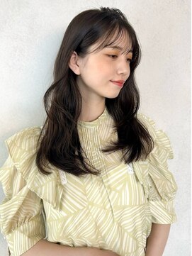 カナン(CANAAN) ローレイヤー　くすみベージュ　ウェーブパーマ