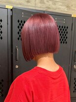 レッドカラーレッドヘアチェリーレッドワインレッドブリーチボブ