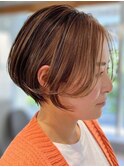【似合わせボブ】くすみベージュ/髪質改善カラー/刈り上げボブ