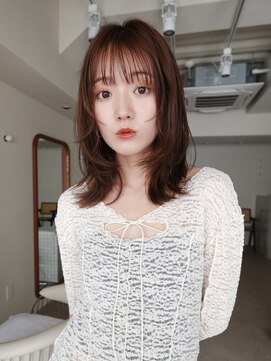 エンス 銀座(Ence) 暗めカラー/レイヤーカット/マロンベージュ/くすみベージュ/銀座