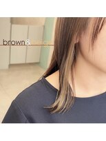 ルアナ ヘア アンド トリートメント(Luana)&nbsp;ボブインナーカラー【ベージュ&ブラウン】○みれあ