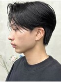 メンズ/センターパート/ニュアンスパーマ/アップバング
