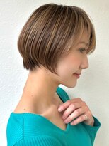 COVER HAIR ACADEMY 北浦和【カバーヘア アカデミー】北浦和西口店【4/6 OPEN(予定)】&nbsp;丸みコンパクトショート×白髪ぼかしハイライト30代40代p北浦和