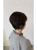 大人可愛いひし形ショート×立体感ハイライト