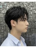 【佐久間】韓国アイドル風シャドウパーマ/ビジネス＆就活ヘア