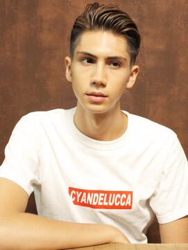 シアンデルカ(CYANDELUCCA) オールバックバーバーショート