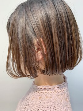 テトヘアー(teto hair) bob(切りっぱなしボブ、イルミナカラー、グラデーションカラー)