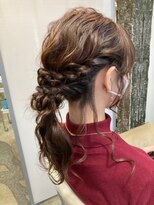 スタジオドーム(studio DOmE)&nbsp;あみおろしルーズヘアセット/波巻き/ロープ編み/結婚式/ドレス