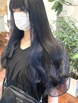 カッツ 元町店(CUT S) ブルーブラック×インナーブルーカラー