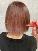 ミニボブオレンジカラースタイル
