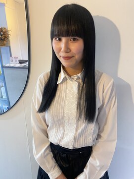 キコエル 三軒茶屋(kikoeru) グレーブラックモードなサラ艶大人ロングヘア