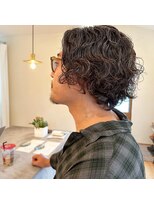 ツナグ(tsunagu)&nbsp;メンズミディアムにリッジスパイラルパーマ