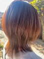 アヤ Aya ミディアムレイヤースタイル♪髪質改善カラーでサラサラです。