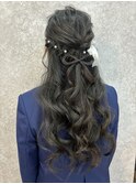 卒業式ヘアセット/リボンヘア