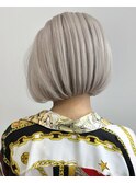 保存必須【海外風ハイトーンボブ】ホワイトカラー