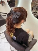 ポニーテール/梅田ヘアセット