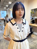 グリーン 渋谷(green)&nbsp;黒髪/グレーベージュ/ボブ/レイヤー/前髪カット/髪質改善