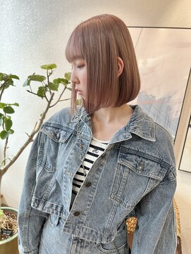 エン(en) ボブ×ミルクティベージュ