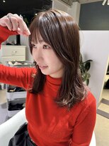 アム(amu)&nbsp;レイヤーカット/くびレイヤー/前髪カット/くびれヘア/小顔カット