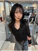 ロングウルフカットロングレイヤーカットミディアムウルフカット