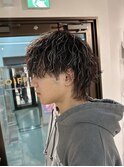 癖毛改善ソフトツイストパーマ　メンズハイライト　長崎　美容室