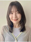 レイヤーカット/顔まわり/似合わせカット/メルティカラー/小顔