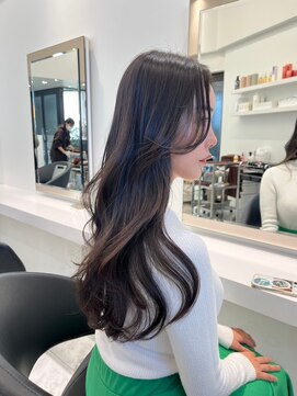 ベレーザシェルト(Beleza scelto) 11848髪質改善ワンホンヘアグレージュ韓国風巻きレイヤーカット