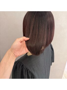 アンドワン 自由が丘(＆ONE) 【&ONE 自由が丘】くすみピンク×ミニボブ