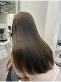 赤みなしブラウンカラー×髪質改善