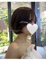 ビューブルー 亀戸錦糸町(VIEW BLUE)&nbsp;美髪シアーカラーピンクブラウンショートカット切りっぱなしボブ