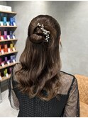【ハーフアップ】ゆるっと上品なカチモリスタイル◎