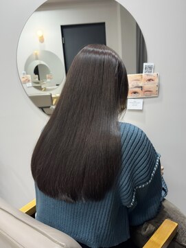 モク 立川(moc) 韓国風レイヤーカットブリーチダブルカラー前髪